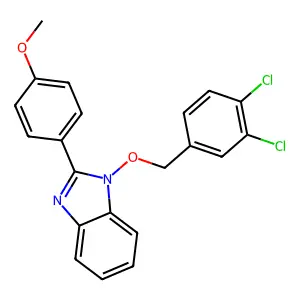 1-[(3,4-dichlorobenzyl)oxy]-2-(4-methoxyphenyl)-1H-1,3-benzimidazole structure