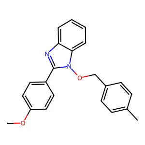 2-(4-methoxyphenyl)-1-[(4-methylbenzyl)oxy]-1H-1,3-benzimidazole structure