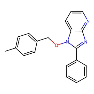 1-[(4-methylbenzyl)oxy]-2-phenyl-1H-imidazo[4,5-b]pyridine structure