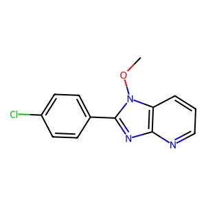 2-(4-chlorophenyl)-1-methoxy-1H-imidazo[4,5-b]pyridine structure