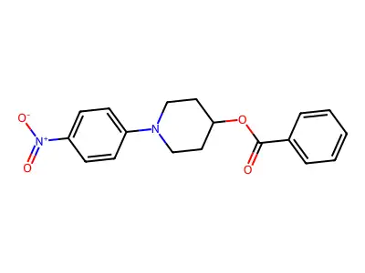 1-(4-Nitrophenyl)piperidin-4-yl benzoate structure