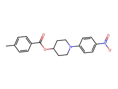 1-(4-Nitrophenyl)-4-piperidinyl 4-methylbenzenecarboxylate structure