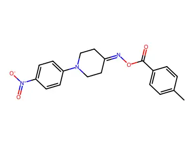 4-{[(4-Methylbenzoyl)oxy]imino}-1-(4-nitrophenyl)piperidine structure