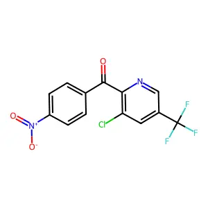 [3-Chloro-5-(trifluoromethyl)-2-pyridinyl](4-nitrophenyl)methanone structure