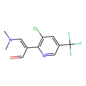 2-[3-Chloro-5-(trifluoromethyl)pyridin-2-yl]-3-(dimethylamino)prop-2-enal structure