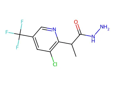 2-[3-Chloro-5-(trifluoromethyl)pyridin-2-yl]propanehydrazide structure