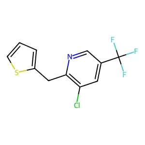 3-Chloro-2-(2-thienylmethyl)-5-(trifluoromethyl)pyridine structure