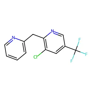 3-Chloro-2-(2-pyridinylmethyl)-5-(trifluoromethyl)pyridine structure
