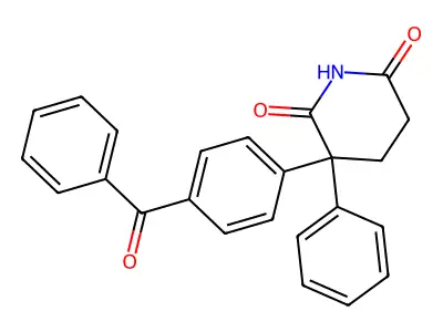3-(4-Benzoylphenyl)-3-phenylpiperidine-2,6-dione structure