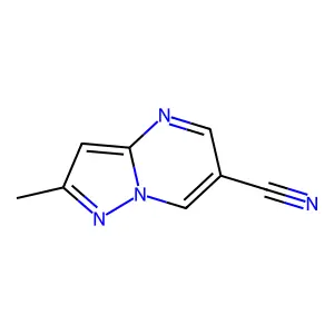 2-Methylpyrazolo[1,5-a]pyrimidine-6-carbonitrile structure