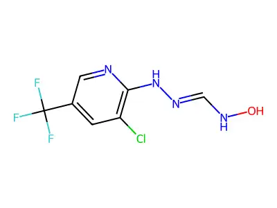 N'-[[3-chloro-5-(trifluoromethyl)-2-pyridinyl]amino]-N-hydroxymethanimidamide structure