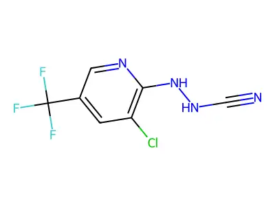 [[3-Chloro-5-(trifluoromethyl)pyridin-2-yl]amino]cyanamide structure