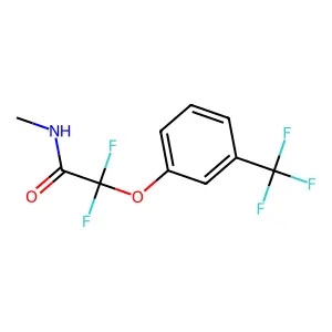 2,2-difluoro-N-methyl-2-[3-(trifluoromethyl)phenoxy]acetamide structure