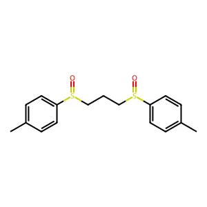 (4-Methylphenyl){3-[(4-methylphenyl)sulfinyl]propyl}oxo-lambda~4~-sulfane structure