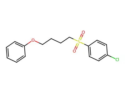 1-Chloro-4-(4-phenoxybutylsulfonyl)benzene structure