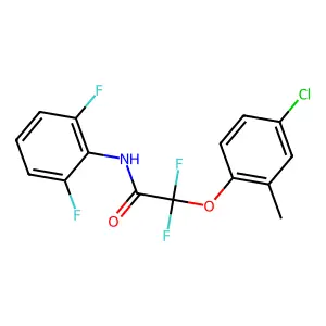 2-(4-chloro-2-methylphenoxy)-N-(2,6-difluorophenyl)-2,2-difluoroacetamide structure