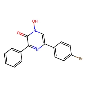 5-(4-Bromophenyl)-1-hydroxy-3-phenylpyrazin-2-one structure