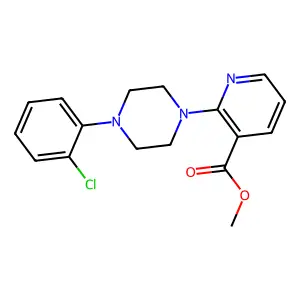 Methyl 2-[4-(2-chlorophenyl)piperazin-1-yl]pyridine-3-carboxylate structure