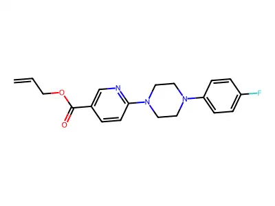 Allyl 6-[4-(4-fluorophenyl)piperazino]nicotinate structure