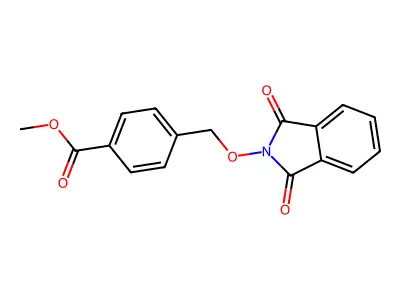 methyl 4-{[(1,3-dioxo-1,3-dihydro-2H-isoindol-2-yl)oxy]methyl}benzenecarboxylate structure