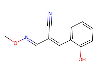 3-(2-Hydroxyphenyl)-2-[(methoxyimino)methyl]-2-propenenitrile structure