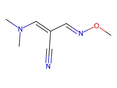 3-(Dimethylamino)-2-[(methoxyimino)methyl]prop-2-enenitrile structure