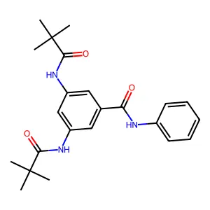 3,5-bis(2,2-dimethylpropanoylamino)-N-phenylbenzamide structure