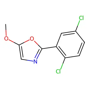 2-(2,5-Dichlorophenyl)-5-methoxy-1,3-oxazole structure