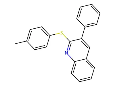 2-[(4-Methylphenyl)sulfanyl]-3-phenylquinoline structure