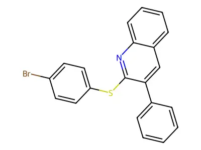 2-[(4-Bromophenyl)sulfanyl]-3-phenylquinoline structure