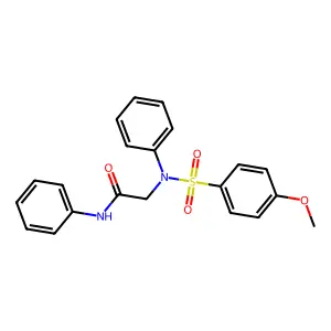 2-{[(4-methoxyphenyl)sulfonyl]anilino}-N-phenylacetamide structure