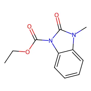 ethyl 3-methyl-2-oxo-2,3-dihydro-1H-1,3-benzimidazole-1-carboxylate structure