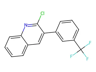 2-Chloro-3-[3-(trifluoromethyl)phenyl]quinoline structure