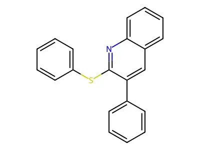 3-Phenyl-2-(phenylsulfanyl)quinoline structure