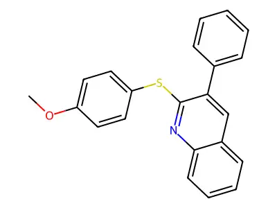 2-[(4-Methoxyphenyl)sulfanyl]-3-phenylquinoline structure