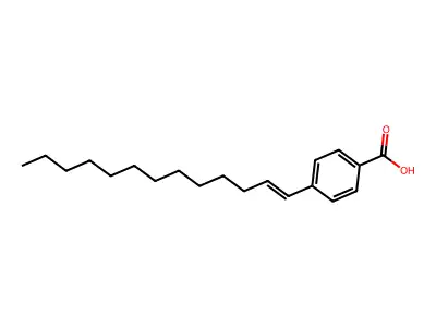 4-(Tridec-1-en-1-yl)benzoic acid structure