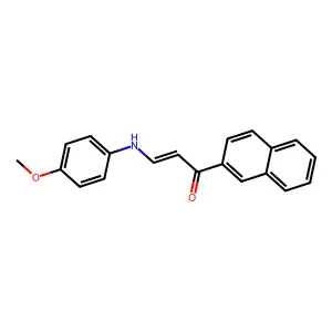 3-(4-Methoxyanilino)-1-(2-naphthyl)-2-propen-1-one structure