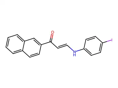 3-(4-Iodoanilino)-1-(2-naphthyl)-2-propen-1-one structure