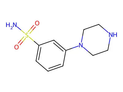 3-Piperazin-1-ylbenzenesulfonamide structure