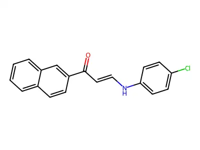 3-(4-Chloroanilino)-1-(2-naphthyl)-2-propen-1-one structure
