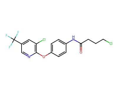4-Chloro-N-(4-{[3-chloro-5-(trifluoromethyl)-2-pyridinyl]oxy}phenyl)butanamide structure