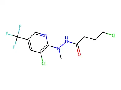 4-chloro-N'-[3-chloro-5-(trifluoromethyl)-2-pyridinyl]-N'-methylbutanohydrazide structure