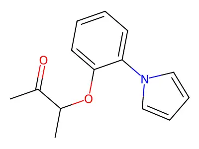 3-[2-(1H-pyrrol-1-yl)phenoxy]-2-butanone structure