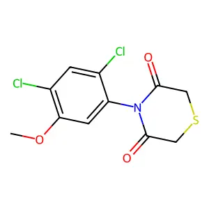 4-(2,4-Dichloro-5-methoxyphenyl)-3,5-thiomorpholinedione structure