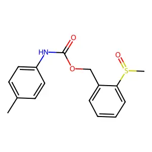2-(methylsulfinyl)benzyl N-(4-methylphenyl)carbamate structure