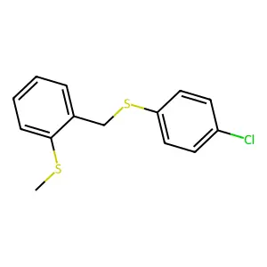 4-Chlorophenyl 2-(methylsulfanyl)benzyl sulfide structure