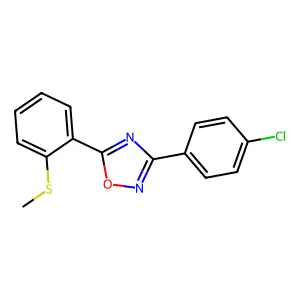 3-(4-Chlorophenyl)-5-[2-(methylsulfanyl)phenyl]-1,2,4-oxadiazole structure