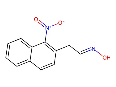 N-[2-(1-nitronaphthalen-2-yl)ethylidene]hydroxylamine structure