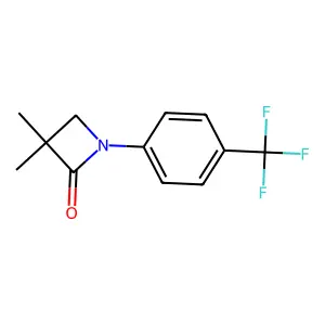 3,3-Dimethyl-1-[4-(trifluoromethyl)phenyl]azetidin-2-one structure