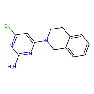 4-chloro-6-[3,4-dihydro-2(1H)-isoquinolinyl]-2-pyrimidinamine structure